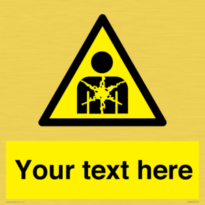 Custom Warning substance or mixture presenting a health hazard